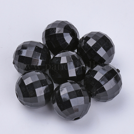 Perles en acrylique transparente TACR-Q254-10mm-V72-1