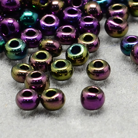 6/0 grade a perles de rocaille en verre rondes SEED-Q008-4mm-F603-1