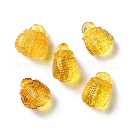 Ciondoli a cestino in ambra baltica naturale G-NH0001-04-1