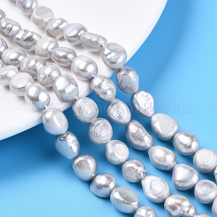 Нити из натурального культивированного пресноводного жемчуга PEAR-N014-09B-1