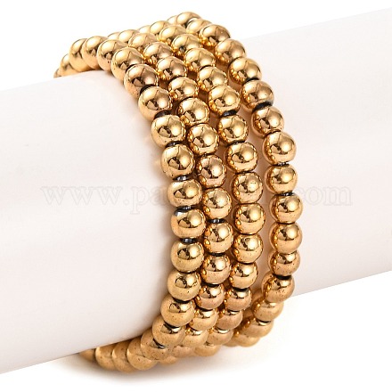 Гальванические нити из синтетических немагнитных гематитовых бусин G-H027-C01-02-1