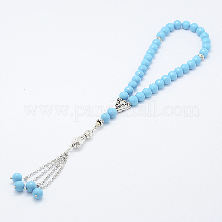 Bracelets de perles de verre mala AJEW-K021-03C-10mm-1