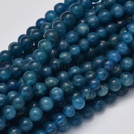 Rondes apatite naturelle perles brins G-K068-04-4mm-1