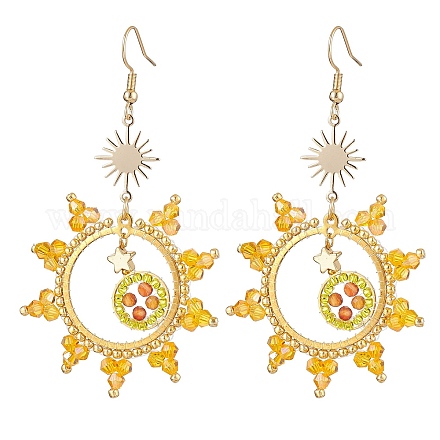 Серьги-подвески из нержавеющей стали 304 EJEW-MZ00210-1