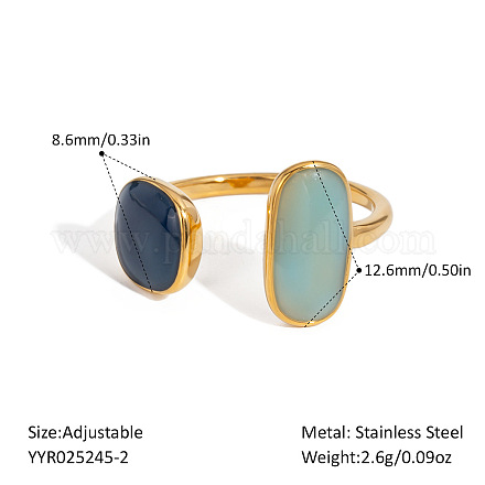 Кольца-манжеты из нержавеющей стали 304 цвета для женщин NC3408-2-1