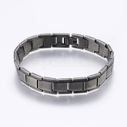Bracelets pour montre en 304 acier inoxydable BJEW-G594-08B-1
