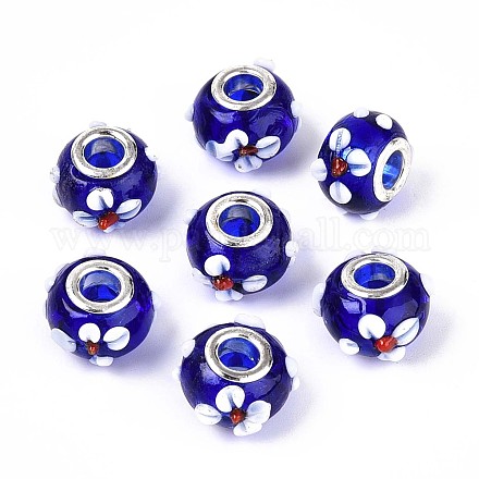 Бусины лэмпворк европейского стиля  LAMP-Q029-03F-1