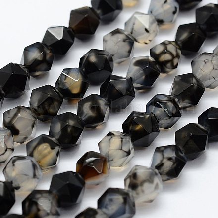 Chapelets de perles d'agate naturelle G-K184-04C-1