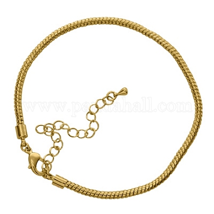 Brass European Style Bracelets PPJ001Y-G-1