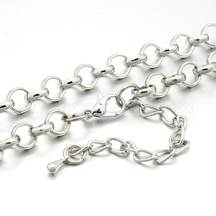 Lavorazione della collana con catena in ferro rolo MAK-J009-06P-1