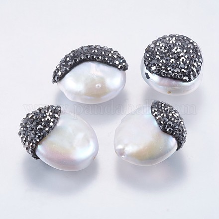 Perlas naturales abalorios de agua dulce cultivadas RB-P029-10-1
