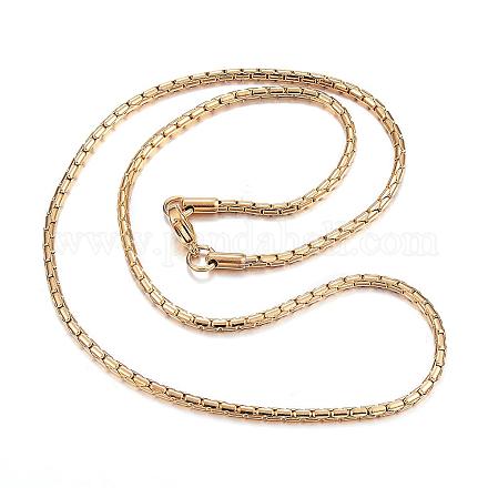 Ожерелья из нержавеющей стали 304 NJEW-E080-19G-1