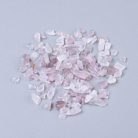Natürlichen Rosenquarz Chip-Perlen G-O103-12-1