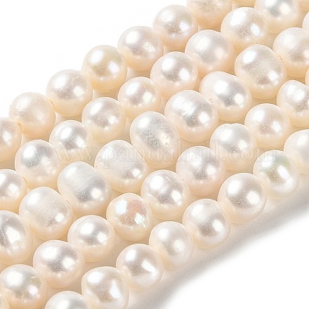 Natural Cultured Freshwater Pearl Beads Strands PEAR-E018-40-1