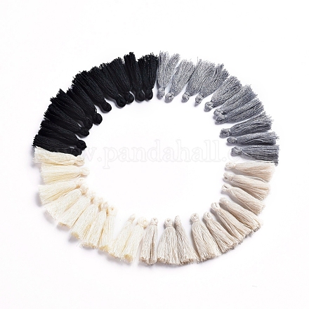 Polycotton(Polyester Cotton) Tassel Pendants for Jewelry Making FIND-X0010-07C-1