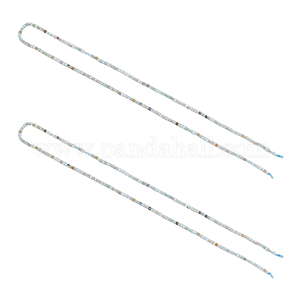 2 нити натуральных цветочных бусин амазонита нити G-FI0001-05-1