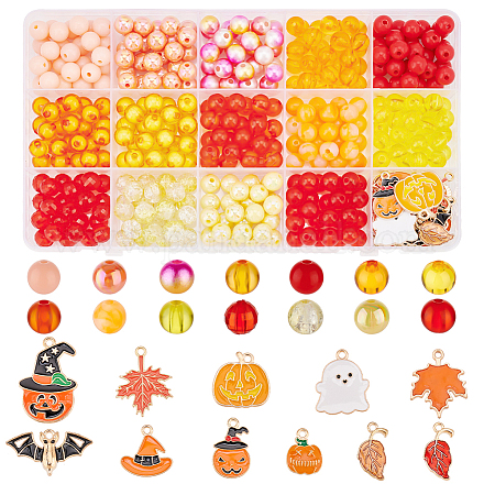 Kits de fornituras para hacer joyas diy con tema de halloween pandahall elite DIY-PH0013-51-1
