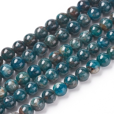 Chapelets de perles en apatite naturelle G-L554-01-8mm-1