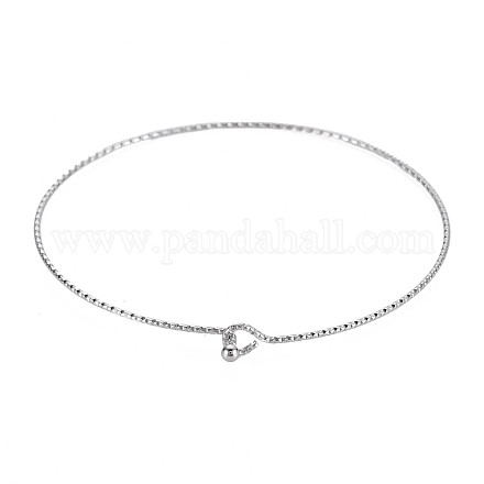 Текстурированный простой тонкий браслет для девушек и женщин BJEW-N013-005-1