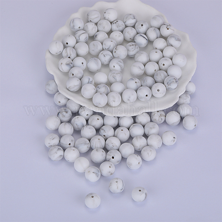 Perline focali rotonde in silicone SI-JX0046A-63-1