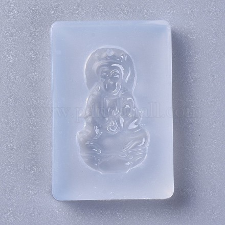 Moldes de silicona de calidad alimentaria con colgante de guan yin con tema budista DIY-L026-027-1