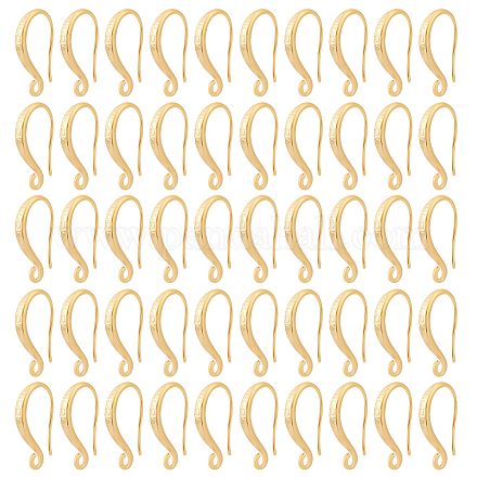 Dicosmetic 30 pz oro spessi fili dell'orecchio amo dell'orecchino del gancio francese dell'orecchino del gancio connettore del filo per l'orecchio risultati dell'orecchino in ottone per goccia ciondola gli orecchini creazione di gioielli KK-DC0002-38-1