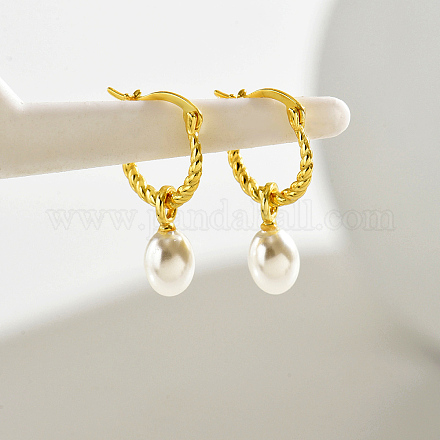 925 овальные серьги-кольца из стерлингового серебра TB8114-1