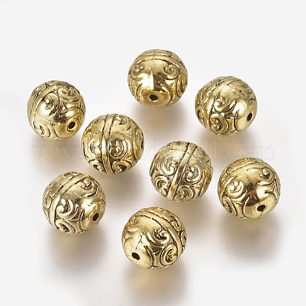 Perles en alliage de style tibétain PALLOY-P147-04AG-1