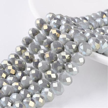 Electroplate Glass Beads Strands EGLA-D020-3x2mm-46-1