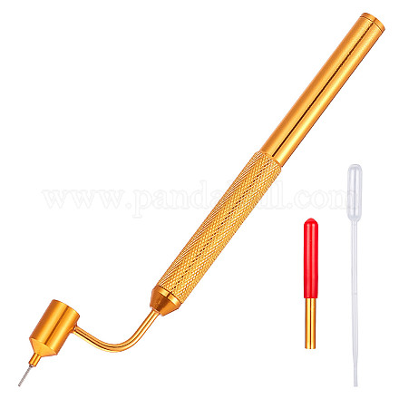 Penna a vernice a linea sottile inclinata in lega di alluminio AJEW-WH0326-34-1