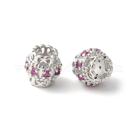 Латунные микро проложить Цирконий Европейский бисером KK-U067-08P-04-1