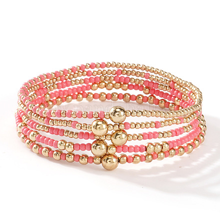 5 шт. стеклянных бусин и бусин CCB для браслетов TB4137-5-1