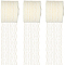 3 Rolls Guipure Non-Stretch Lace Trim, Polyester Lace Ribbon, Creamy White, 1-3/4 inch(45mm), about 10.93 Yards(10m)/Set