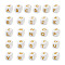 52Pcs 26 Style Food Grade Eco-Friendly Silicone Beads, Cube, Letter A~Z, 12x12x12mm, 2pcs/style