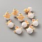 Flocking Resin Pendants, with Loop, Chick, 22x18x12mm, Hole: 2mm
