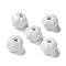 Handmade Porcelain Beads, Rondelle, White, 12~12.5x10mm, Hole: 2.5mm