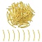 Brass Tube Beads, Curved Tube, Golden, 30x2mm, Hole: 1mm