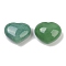 Heart Natural Green Aventurine Palm Stones, Anxiety Healing Pocket Thumb Stone, 24.5x30~31x17mm