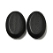 Natural Schima Wood Beads, Dyed, Oval, Black, 26.5x18x8mm, Hole: 2.5mm