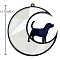 Pet Theme Pendant Decorations, Acrylic Suncatchers, Wall Hanging Decorations, Dog, 127mm