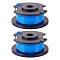 2Pcs AC14RL3A String Trimmer Replacement Spool Line For Ryobi One+ 24V, 18V, and 40V Trimmers, Black, 0.065inch, 11ft/pc;
