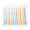 12Pcs ABS Plastic Crochet Hooks, Mixed Color, 147~149x6.5~12x7.5~13mm