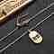 Adjustable Brass Hollow 11:11 Number Oval Pendant Necklaces, Slider Necklaces, Cadmium Free & Lead Free, Long-Lasting Plated, Rack Plating, Real 18K Gold Plated, 19.49 inch(49.5cm)