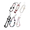 Resin & Acrylic & Glass Beaded Mobile Straps, with Glass Beads, Phone Decorations Charm, Mixed Shapes, Mixed Color, 205~260mm