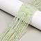 Natural Prehnite Beads Strands, Round, 2mm, Hole: 0.5mm, about 144pcs/strand, 15.20 inch(38.6cm)