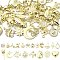 40Pcs 20 Styles Rack Plating Alloy Pendants, Mixed Shape, Light Gold, 11.5~30x11~22x2~4.5mm, Hole: 1.4~2mm, 2pcs/style