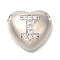 Rack Plating Brass Micro Pave Cubic Zirconia Pendants, Cadmium Free & Lead Free, Heart with Letter A~Z Charms, Platinum, Letter I, 14.5x16x6mm, Hole: 3mm