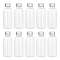 Transparent Plastic Empty Bottle, with Aluminum Screw Cap, Cosmetic Container, Clear, 9.4x3.5cm, Capacity: 60ml