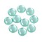 Resin Cabochons, Imitation Cat Eye, Half Round, Turquoise, 12x4mm