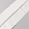 5M Polyester Satin Frayed Ribbon, Clothes Accessories, White, 1-3/8 inch(35mm), about 5.47 Yards(5m)/Roll